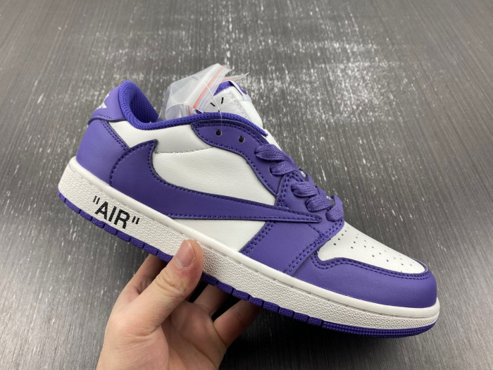 OFF-WHITE X TRAVIS SCOTT X AIR JORDAN 1 CUSTOM DM7890-386