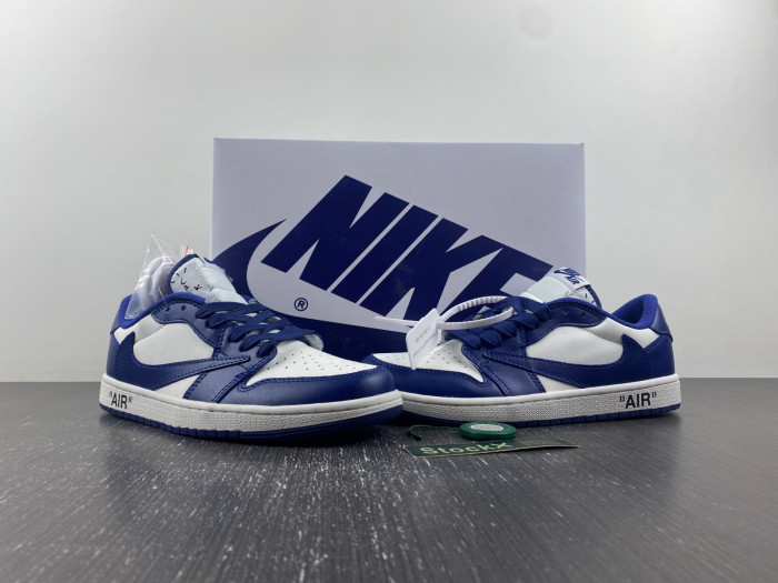 OFF-WHITE X TRAVIS SCOTT X AIR JORDAN 1 CUSTOM DM7890-101