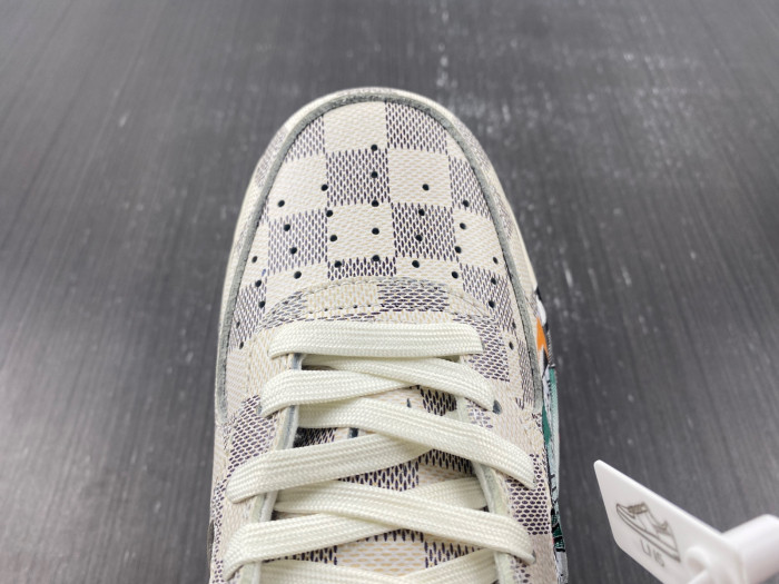 l**is V*t*n nike air force 1 mid by virgil abloh graffiti