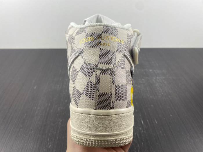 l**is V*t*n nike air force 1 mid by virgil abloh graffiti
