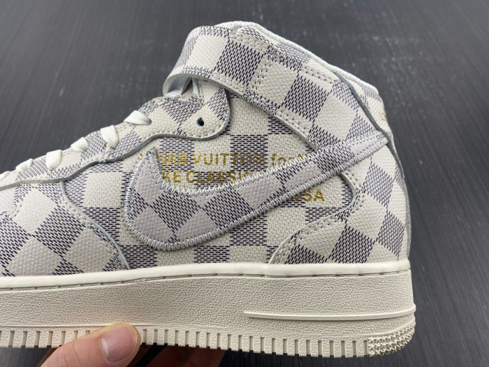 l**is V*t*n nike air force 1 mid by virgil abloh graffiti