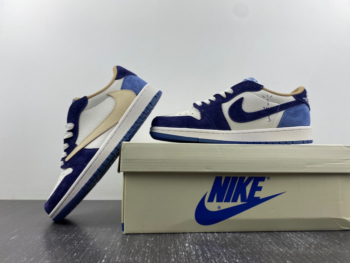 TRAVIS SCOTT X AIR JORDAN 1 CUSTOM DM7866-808