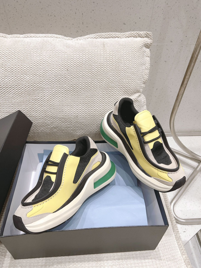 Pra*a brushed leather sneaker